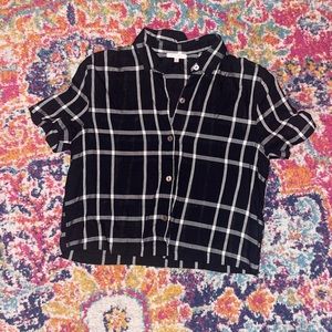 Lottie Moss Cropped Button Up Top Size XS